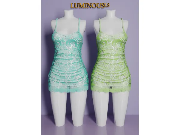 Sims 4 LS-Kacchi Mini dress Full lace