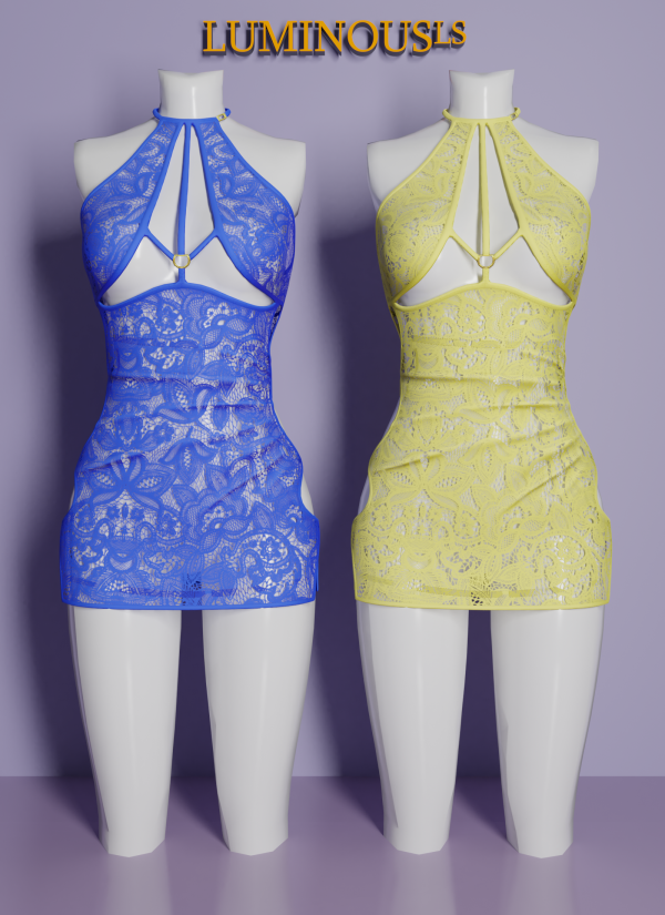 Alpha LS Tania Mini Dress by mayoret - The Sims 4 Custom Content