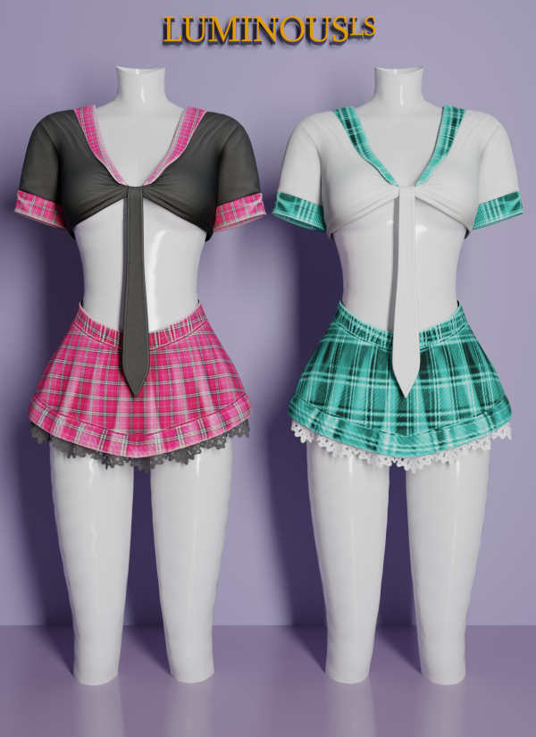 Alpha LS Cataly School Outfit by mayoret - The Sims 4 Custom Content