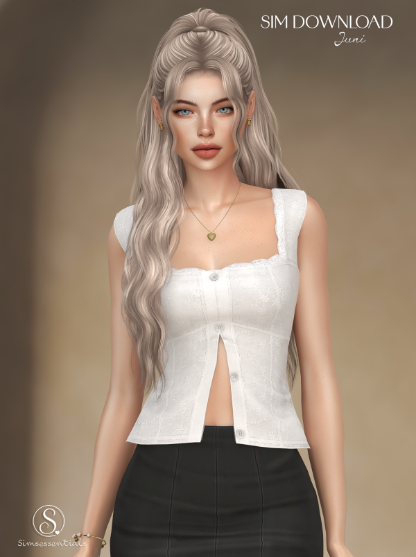 Alpha Vilhelmina Tank Top Sim Download by simsfinds - The Sims 4 Custom Content