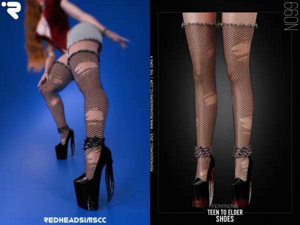 Alpha AF SHOES N099 - The Sims 4 Custom Content
