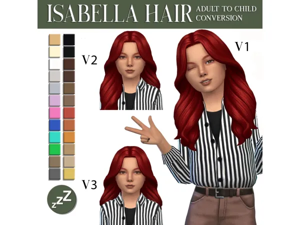 Sims 4 OAKIYO HAIR CONVERSIONS by sleepyz sims