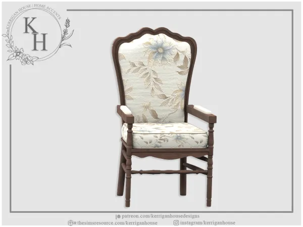 Alpha [khd] autumnfell chair - The Sims 4 Custom Content