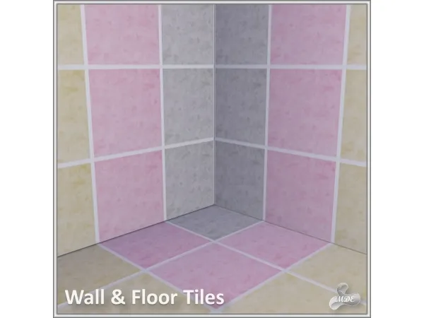 Maxis Match Wide White Joint Floor and Wall Tiles - The Sims 4 Custom Content