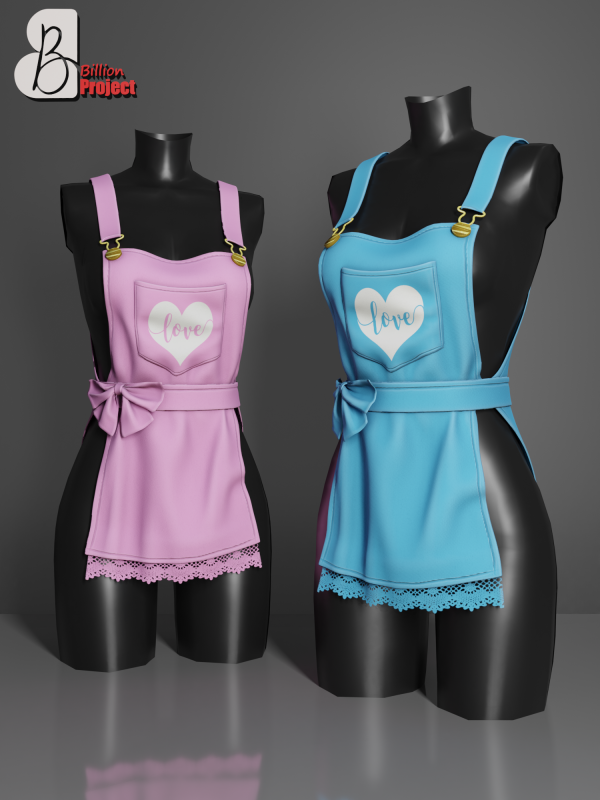 Alpha BillionProject Valentina Apron by billion_project666 - The Sims 4 Custom Content