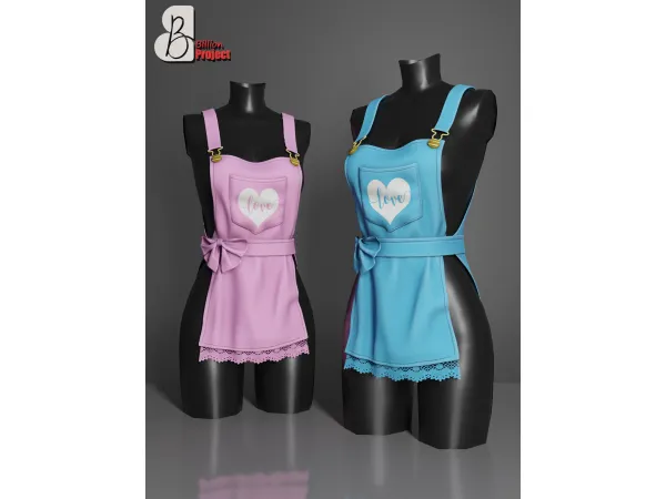 Alpha BillionProject Valentina Apron - The Sims 4 Custom Content