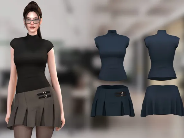 Sims 4 Tara Office Top by astya96