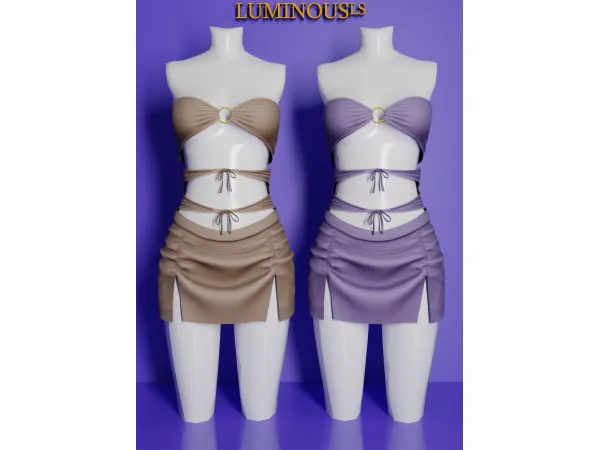 Alpha LS Shizu Mini Dress - The Sims 4 Custom Content