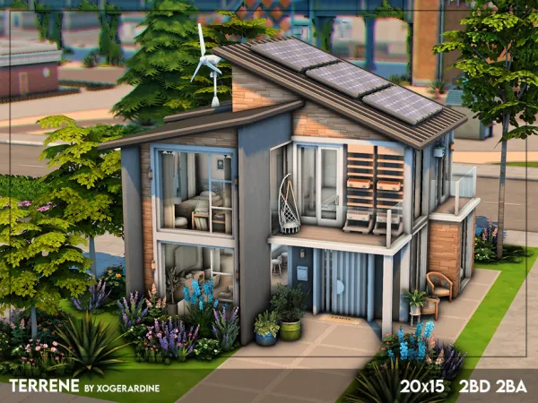 Sims 4 Terrene (NO CC) by xogerardine