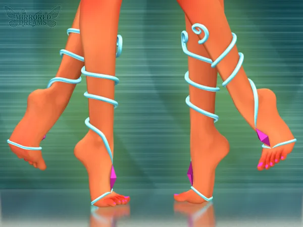 Mix Flora Shoes Enchantix Fada da Natureza - The Sims 4 Custom Content