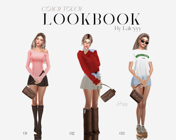 Alpha Coach Touch Lookbook by simsfinds - The Sims 4 Custom Content