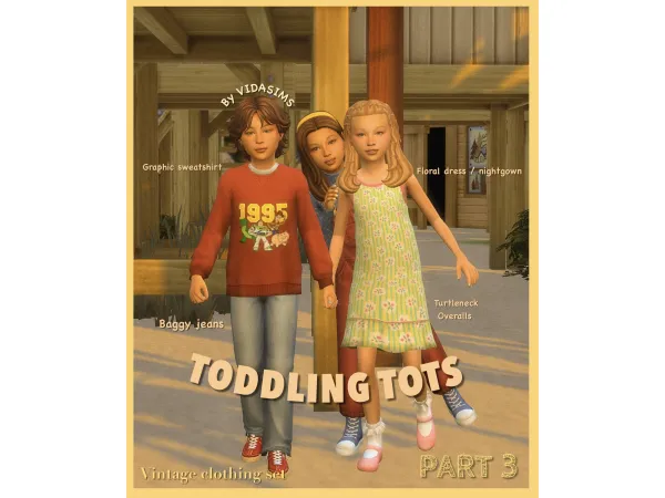 Maxis Match Toddling Tots Part 3 by Vidasimss - The Sims 4 Custom Content