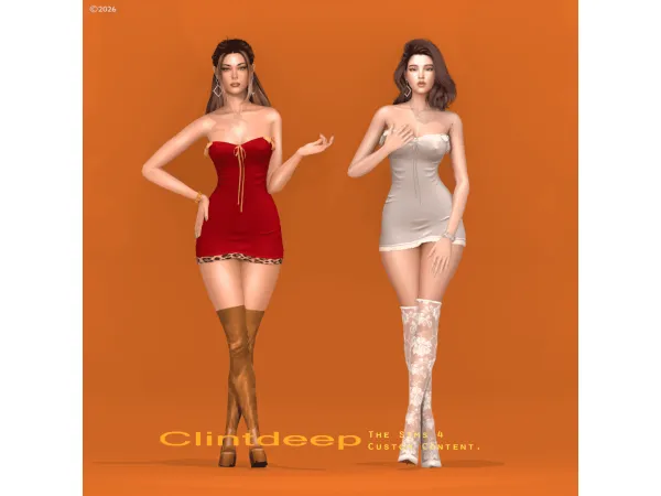 Alpha Clintdeep Angeline Dress - The Sims 4 Custom Content