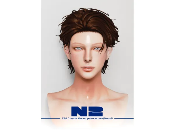 Sims 4 MoooD Maxis Match Hair N2