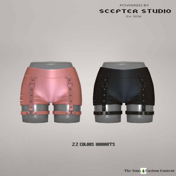 Alpha Belladonna Short Pants by simsfinds - The Sims 4 Custom Content