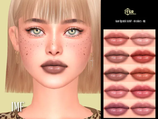 Sims 4 IMF Kate Lipstick N.697 by IzzieMcFire