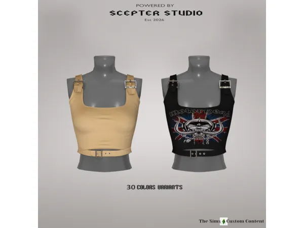 Sims 4 Lilith Crop top by Scepter by Scepter938