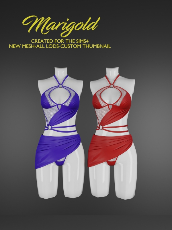 Alpha MARIGOLD TS4_MARIA LINGERI by marigoldsims - The Sims 4 Custom Content