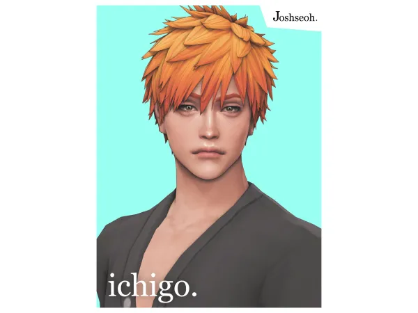 Sims 4 Ichigo Hair by jo_se_oh