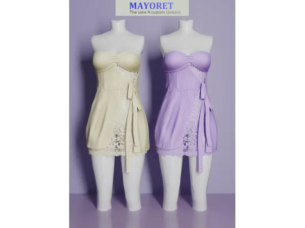 Alpha LS Marika Mini dress - The Sims 4 Custom Content