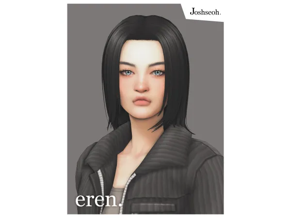 Maxis Match Eren Yeager Long Version by jo_se_oh - The Sims 4 Custom Content