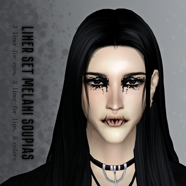 Maxis Match Liner Set Melani Soupias N1 3 by simsfinds - The Sims 4 Custom Content