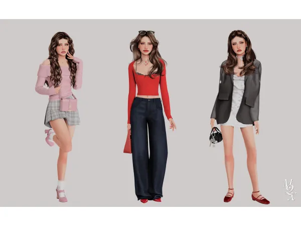 Sims 4 Galentineu2019s Day Lookbook by mervequeenx