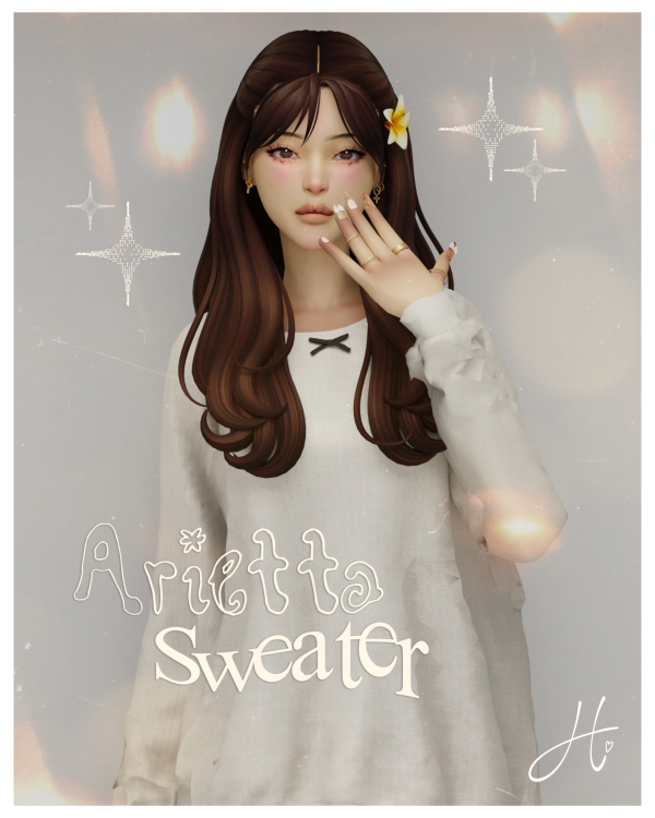 Maxis Match heartquake arietta sweater by simsfinds - The Sims 4 Custom Content