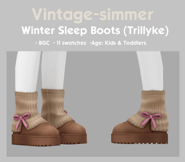 Maxis Match MM Winter Boots for Kids Todds simmer by simsfinds - The Sims 4 Custom Content