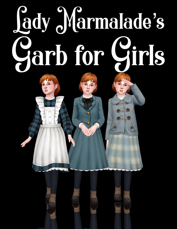 Maxis Match Lady Marmalade's Garb for Girls by simsfinds - The Sims 4 Custom Content