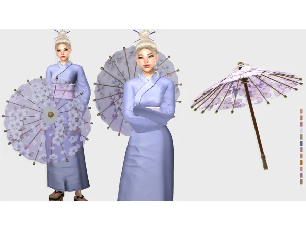Alpha Rising Sun Umbrella by Lynxsimz - The Sims 4 Custom Content