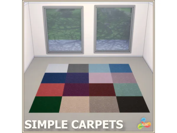 Maxis Match Just Simple Carpets - The Sims 4 Custom Content