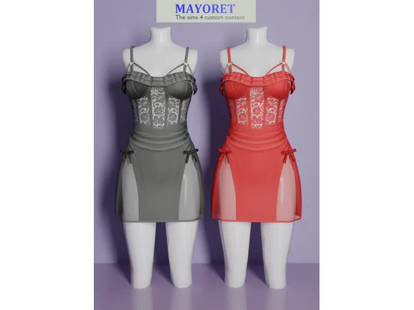 Alpha LS Bukani Dress - The Sims 4 Custom Content