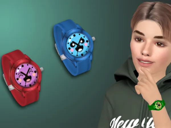 Alpha Kids play watch by Natalis - The Sims 4 Custom Content