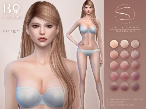Sims 4 S-CLUB_0226_female skintones by S-Club