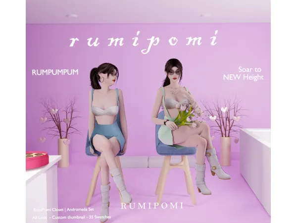 Alpha Rumpumpum_Andomeda Set - The Sims 4 Custom Content