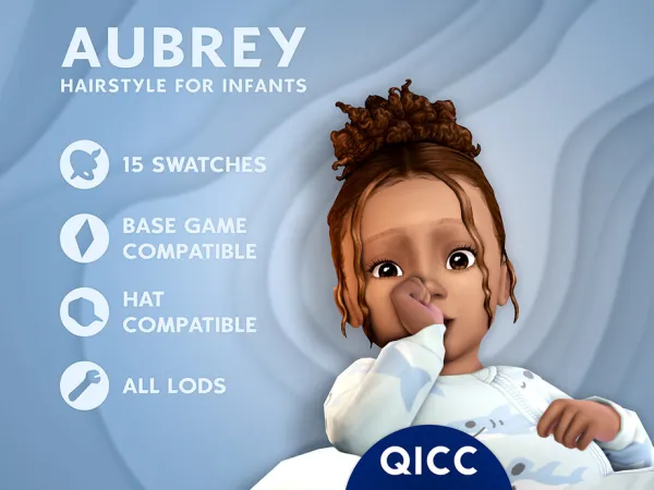 Maxis Match Aubrey Hair - The Sims 4 Custom Content