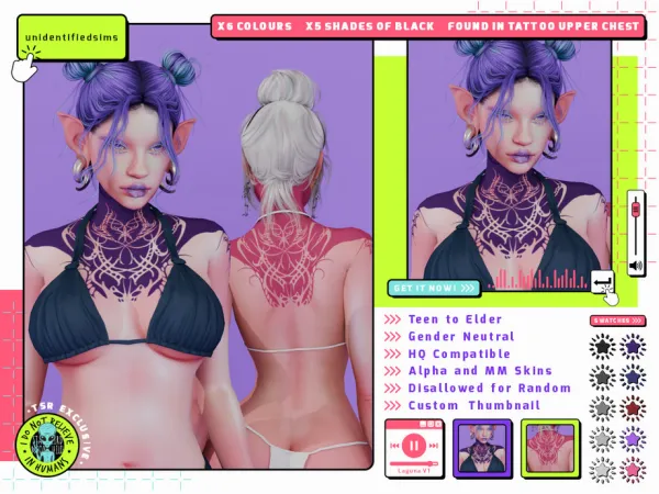 Sims 4 Laguna V1 Tattoo