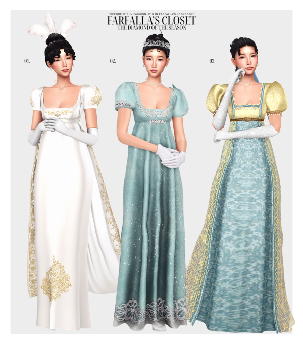 Mix RIDGERTON THE DIAMOND OF THE SEASON by simsfinds - The Sims 4 Custom Content