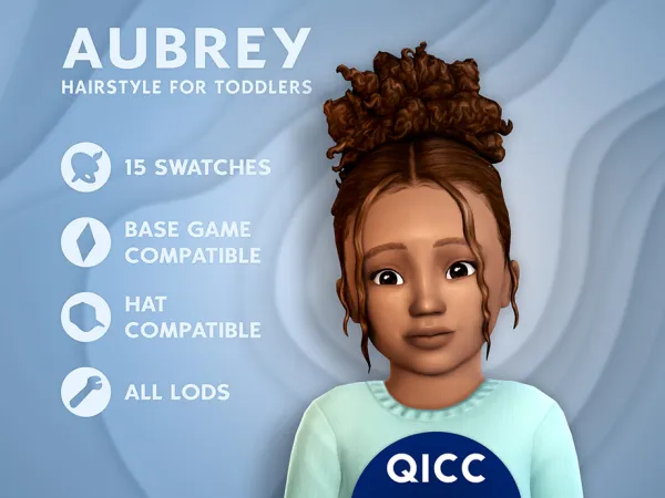 Maxis Match Aubrey Hair - The Sims 4 Custom Content