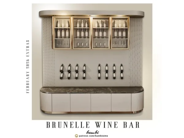 Alpha brunelle wine bar - The Sims 4 Custom Content