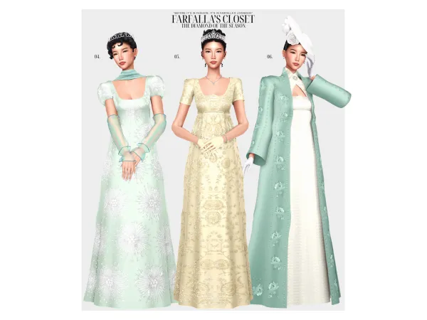 Mix u201cBRIDGERTON THE DIAMOND OF THE SEASONu201d by farfallasims feat Lily Lian - The Sims 4 Custom Content