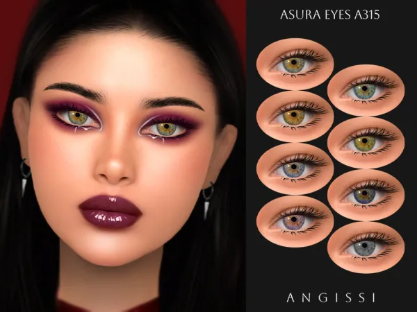 Sims 4 Asura Eyes A315 by ANGISSI