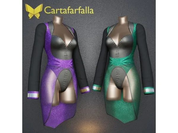 Alpha Cartafarfalla Astravelle noir - The Sims 4 Custom Content