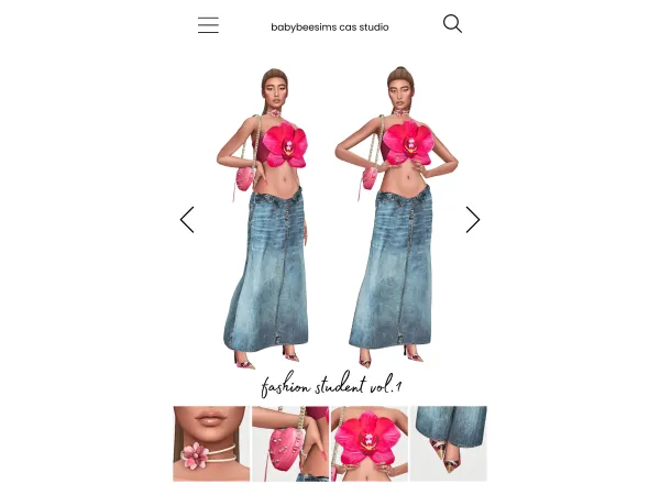 Alpha Fashion Student Vol1 Everyday Lookbook by babybeesims - The Sims 4 Custom Content
