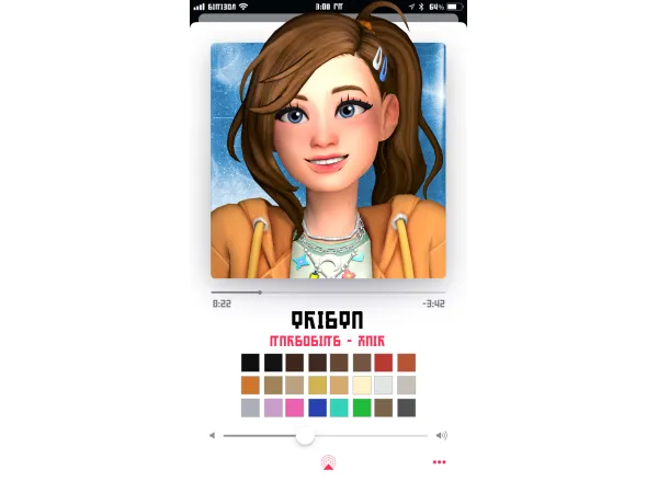 Sims 4 trista hair by marso