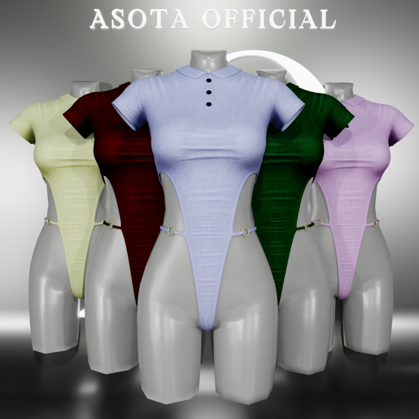 Alpha [ASOTA OFFICIAL] Friesca Outfit by asotaofficial - The Sims 4 Custom Content