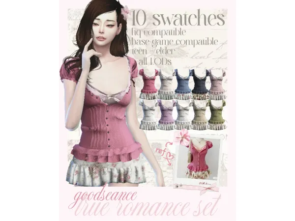 Alpha true romance set by goodseance - The Sims 4 Custom Content