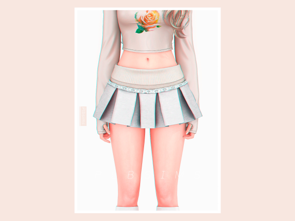 Alpha Natty Mini Skirt by plbsims - The Sims 4 Custom Content