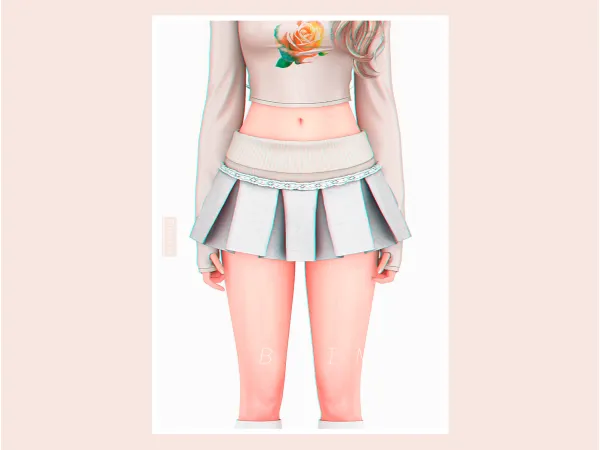Alpha Natty Mini Skirt - The Sims 4 Custom Content